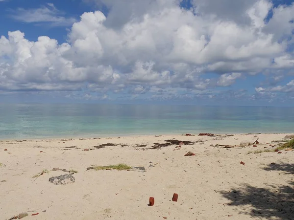 Arena Blanca Playas Cristalinas Cerca Fort Jefferson Parque Nacional Dry — Foto de Stock