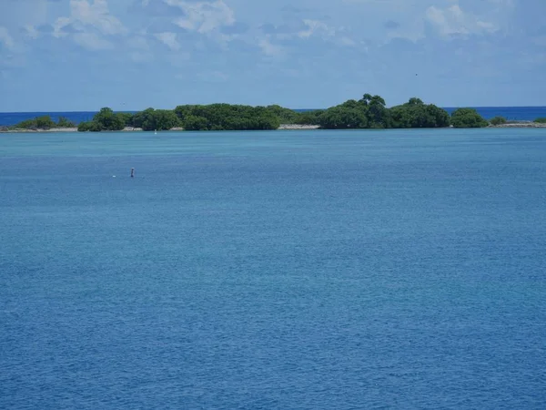 Wide Shot Öarna Vid Florida Sundet Dry Tortugas Nationalpark — Stockfoto