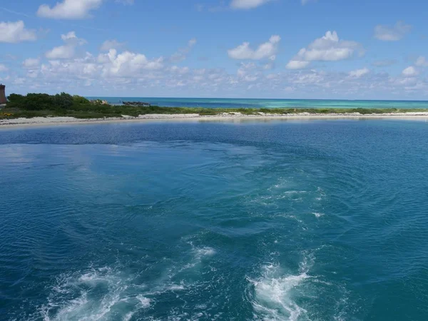Kristallblått Vatten Vackra Stränder Vid Dry Tortugas Nationalpark Florida — Stockfoto