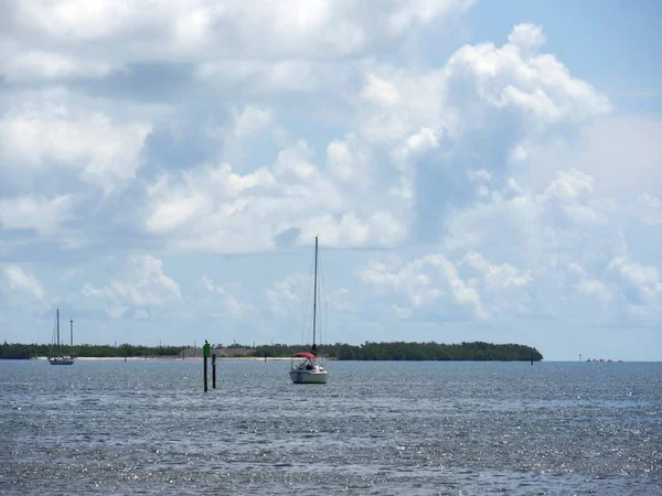 Bateaux Dans Baie Long Côte Key West Floride — Photo