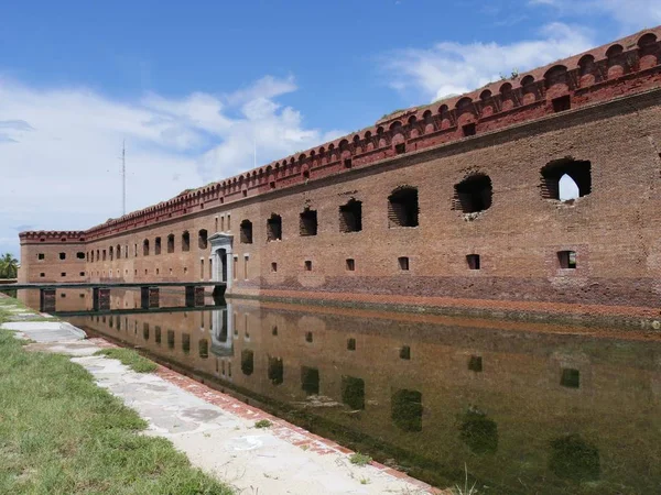 Side View Front Fort Jefferson Dry Tortugas National Park Florida — Stock Photo, Image