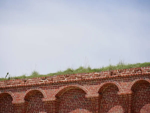Vrchol Pevnosti Jefferson Historická Vojenská Pevnost Národním Parku Suchého Tortugas — Stock fotografie