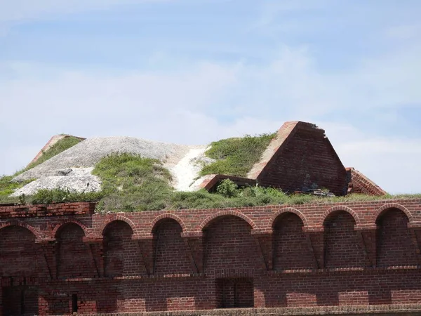 Top Deel Van Fort Jefferson Dry Tortugas Nationaal Park Florida — Stockfoto