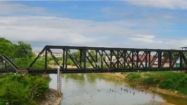 Stahlbrücke Sungai Golok — Stockfoto