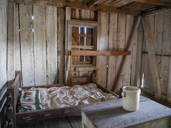 Dormitorio Dormitorios Esclavos Una Antigua Casa Plantaciones Louisiana — Foto de Stock