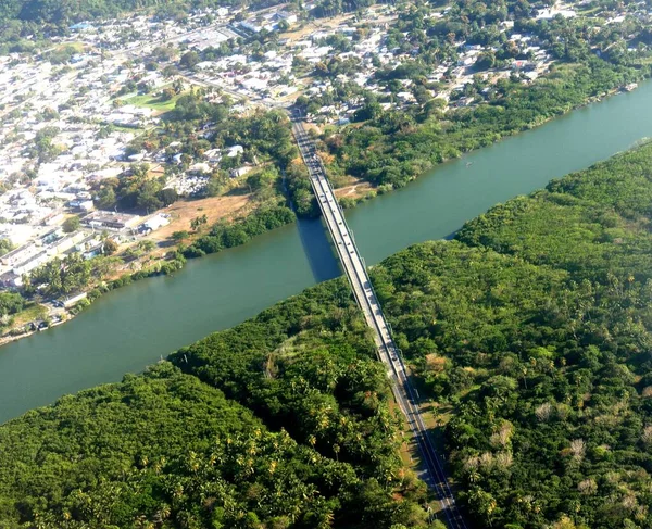 Вид Воздуха Сан Хуан Пуэрто Рико Окна Самолета — стоковое фото