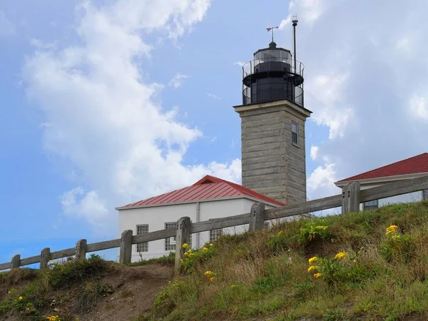 Beavertail Leuchtturm Und Museum Jamestown Rhode Island — Stockfoto