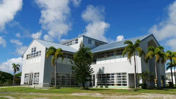 Primer Plano Iglesia Católica San José Isla Tinian Islas Marianas — Foto de Stock