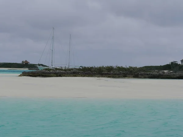 Sand Bar Una Las Atracciones Más Populares Exumas Una Parada —  Fotos de Stock