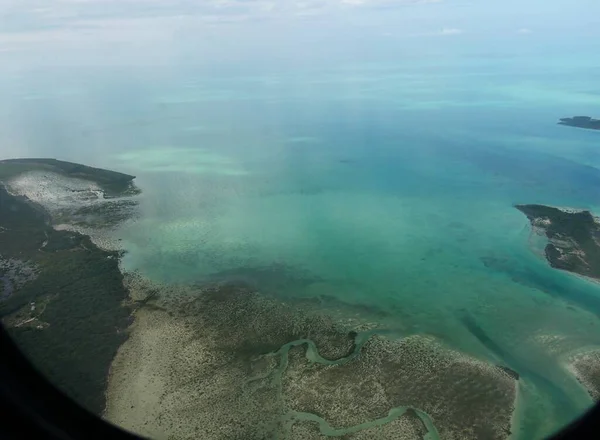 Los Hermosos Cayos Del Exuma Rodeados Claras Aguas Azules Las — Foto de Stock