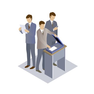 Ofiste bir grup insan