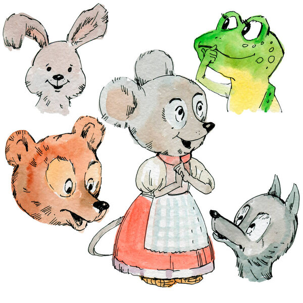 Сказочные животные фольклора. Лица и фигура
