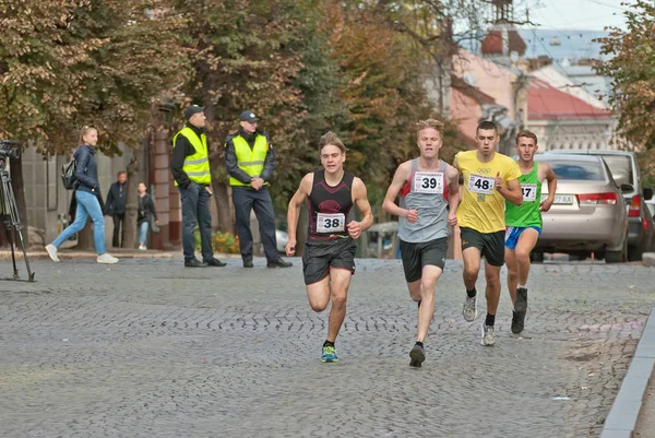 Chernivtsi Ukraine September Athletes Participating Championship Ukraine Mile Run Charity — Stock Photo, Image
