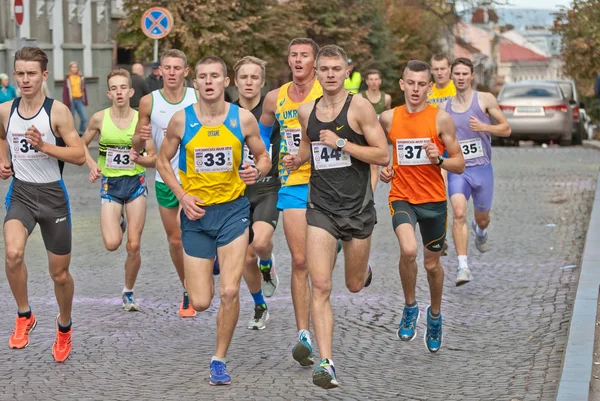 Chernivtsi Ukraine Setembro Atletas Que Participam Campeonato Ucrânia Uma Corrida — Fotografia de Stock