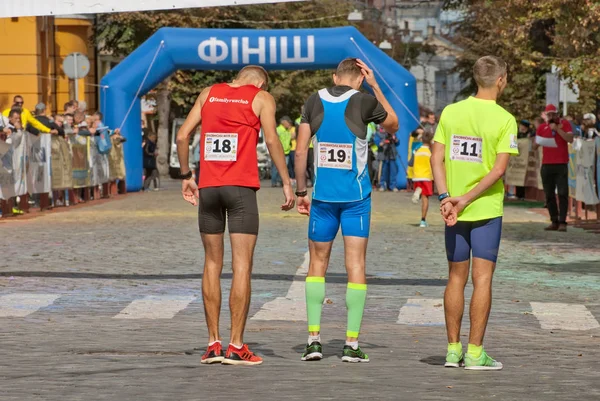 Chernivtsi Ukraine September Athletes Participating Championship Ukraine Mile Run Charity — Stock Photo, Image