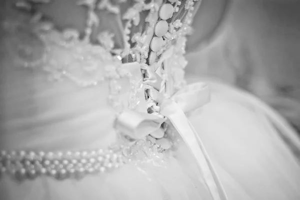 Casamento Dama Honra Preparando Noiva Para Dia Casamento Dama Honra — Fotografia de Stock