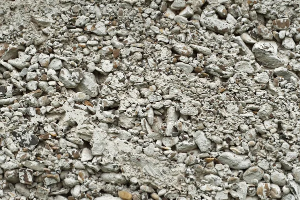 Pared Hormigón Con Grava Fundación Gris Casa — Foto de Stock