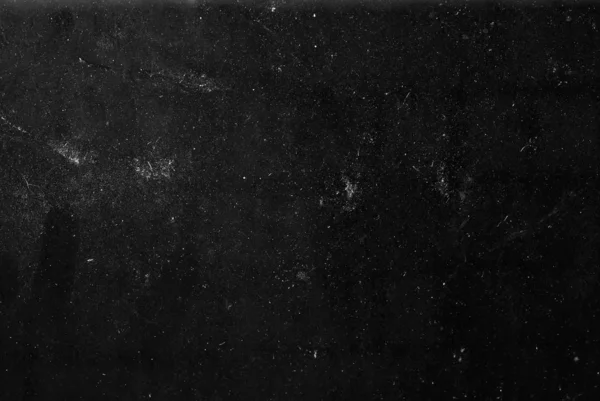 黒い背景に白いほこりや傷 ガラスの汚れの質感 — ストック写真