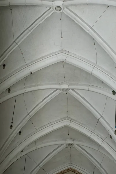 Chernivtsi Ucrânia 2019 Restauração Catedral Coração Jesus Interior Igreja Estilo — Fotografia de Stock