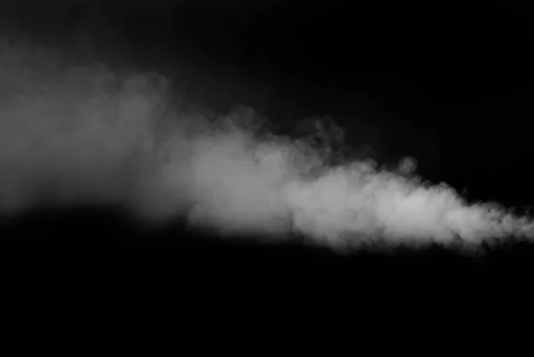 黒い背景に白い煙 散乱煙の質感 設計のためのブランク コラージュのレイアウト — ストック写真