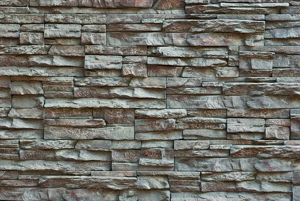 Tuğla Duvar Beton Bloklar Sıraya Dizilmiş Taş Levha Örnekleri — Stok fotoğraf