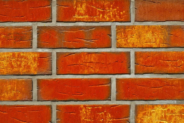 Tekstura Ceglanej Ściany Nowa Cegielnia Próbki Ścian Lub Ogrodzenia Prezentowane — Zdjęcie stockowe