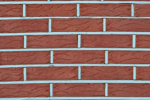 Textur Der Ziegelmauer Neues Mauerwerk Muster Von Mauern Oder Zäunen — Stockfoto