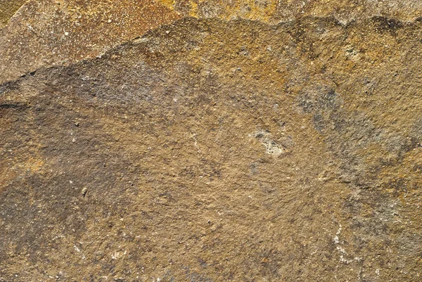 Flat Stone Texture Part Rock Close Yellow Stone Scratches Cracks — Stock Photo, Image