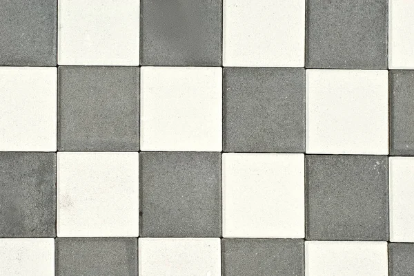 Texture Pavée Tuile Trottoir Est Pliée Uniformément Gris Pavés Gros — Photo