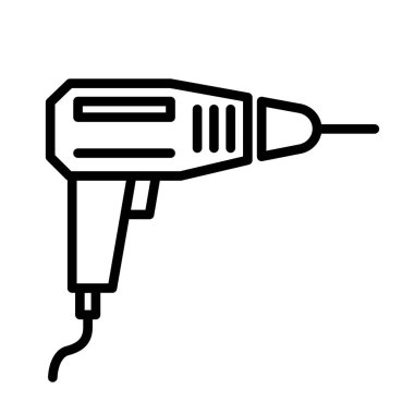 Doğrusal sondaj stili simgesi. Vektör illüstrasyonu beyaz arkaplanda izole edildi