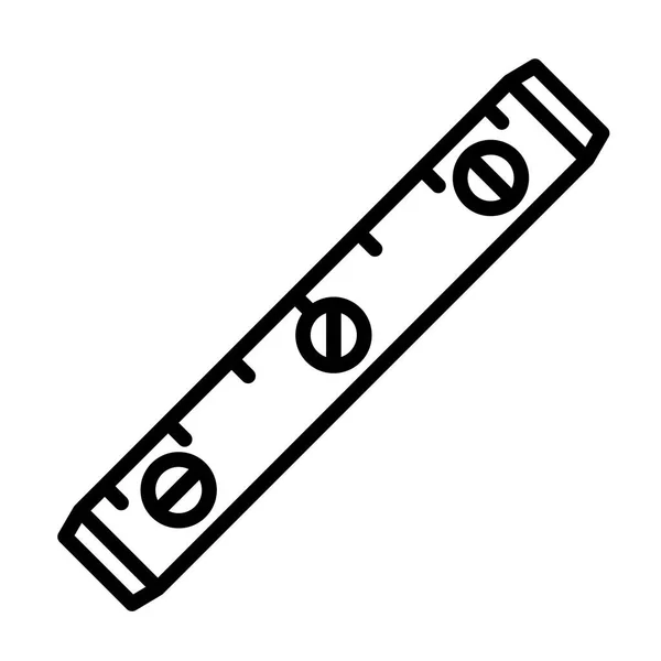 Konstruktionsnivå linjär stil ikon. vektor illustration isolerad på vit bakgrund — Stock vektor