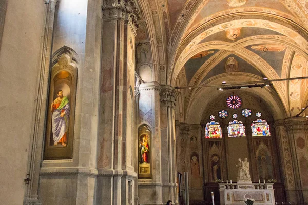 Italie Florence Avril 2017 Vue Intérieure Église Gothique Orsanmichele Avril — Photo