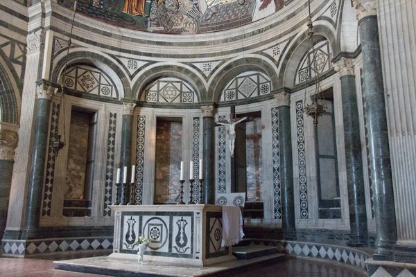 Italia Florencia Abril 2017 Vista Del Altar Dentro Basílica San — Foto de Stock