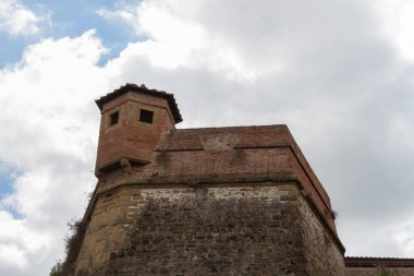 İtalya, Floransa - 07 Mayıs 2017: Belvedere kale antik duvar görünümü üzerinde 05 Mayıs 2017 Floransa, Toskana, İtalya'kapatın..