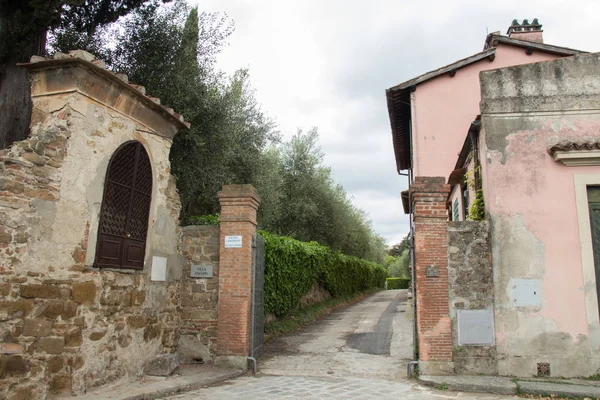 Italia Florencia Mayo 2017 Vista Puerta Entrada Típica Casa Italiana — Foto de Stock