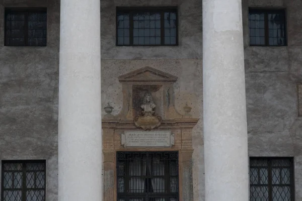 Italie Vérone Décembre 2017 Vue Fragment Façade Museo Lapidario Maffeiano — Photo