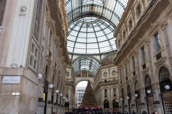 Galleria Vittorio Emanuele Ii, Milán, Lombardie, Itálie. — Stock fotografie