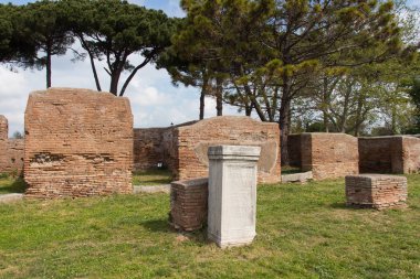 Ostia Antica, Roma eyaleti, Lazio, İtalya.
