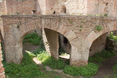 Terme del Foro, Antik Roma Limanı Ostia Antica, Roma Eyaleti, Lazio, İtalya.