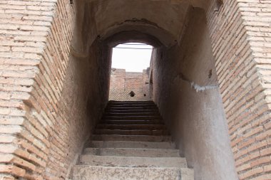 Ostia Antica, Roma Eyaleti, Lazio, İtalya ayrıntılı görünümü.