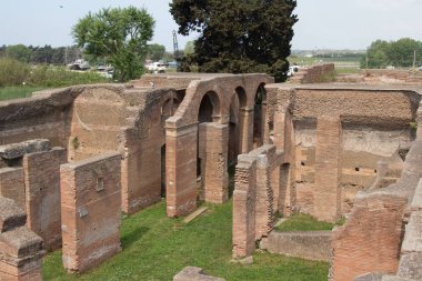 Ostia Antica arkeolojik alanı, Roma eyaleti, Lazio, İtalya.