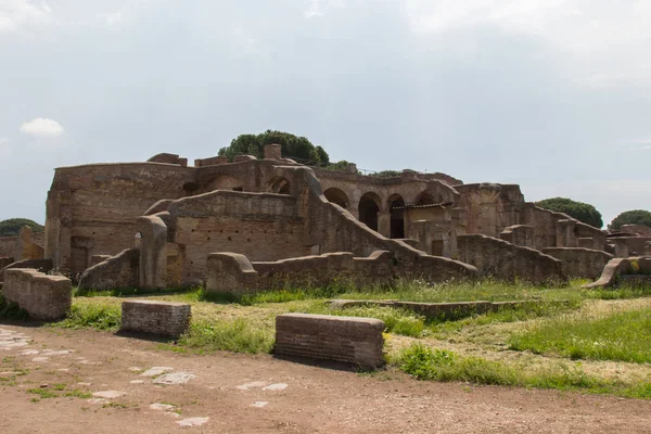 Archeologisch gebied Ostia Antica, provincie Rome, Lazio, Italië. — Stockfoto