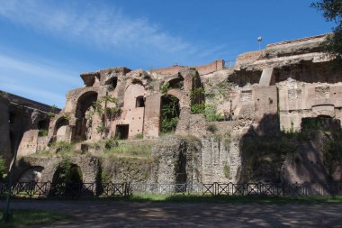 Domus Severiana Palatine Tepesi'nde, Roma, Lazio, İtalya.
