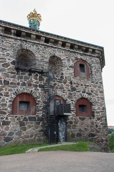 Gotemburgo Suecia Junio 2019 Vista Fortaleza Skansen Kronan Colina Risasberget — Foto de Stock