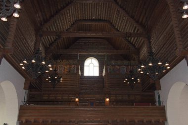 Göteborg, İsveç - 18 Haziran 2019: 18 Haziran 2019 'da İsveç' in Göteborg şehrinde bulunan Masthugget Kilisesi 'nin manzarası.