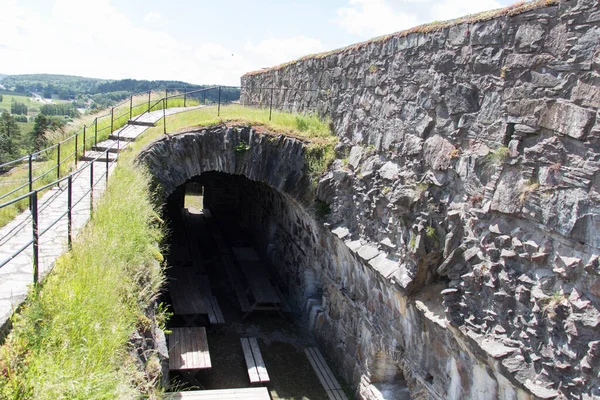 Bohuslan Suède Juin 2019 Vue Sur Forteresse Bohus Intérieur Tour — Photo