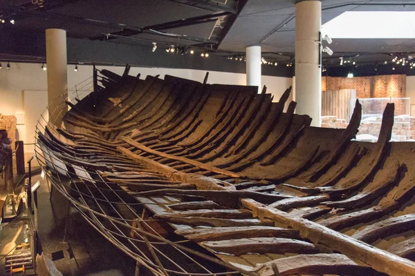 Estocolmo Suecia Abril 2019 Vista Riddarholm Ship Museo Viking Abril — Foto de Stock