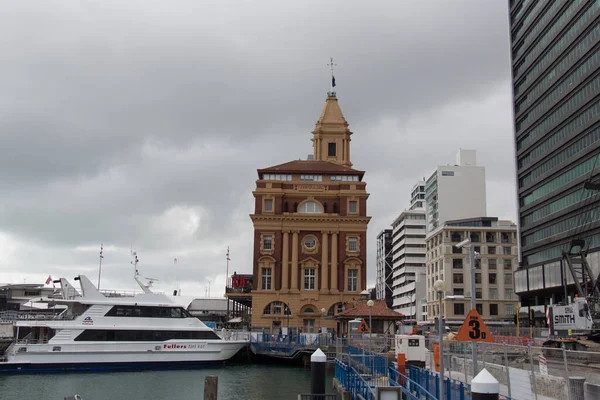 Auckland Neuseeland Dezember 2019 Der Blick Auf Fährterminal Und Pier — Stockfoto