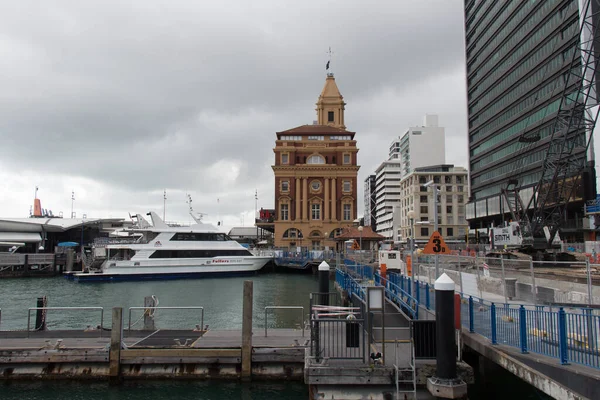 Auckland Neuseeland Dezember 2019 Der Blick Auf Fährterminal Und Pier — Stockfoto