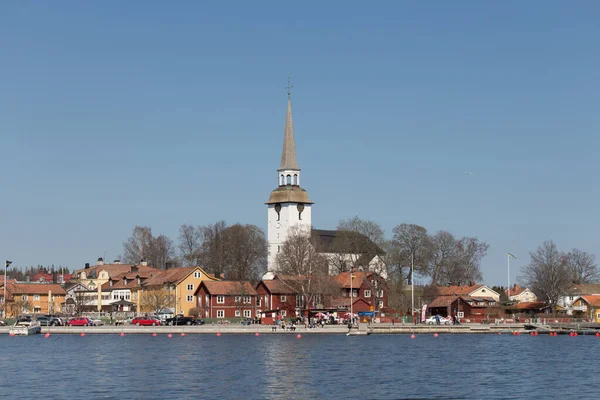 Mariefred Suecia Abril 2019 Vista Ciudad Sueca Mariefred Lake Malaren — Foto de Stock